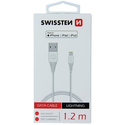 Cavo dati e ricarica USB-A - Lightning Swissten, 18W, 1,2 m, bianco 71526501