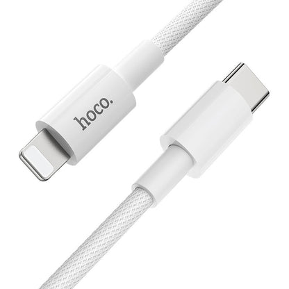 USB-C to Lightning Data and Charging Cable HOCO X56, 20W, 1m, White
