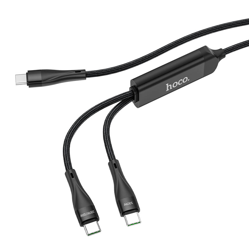 Cavo dati e ricarica USB-C - USB-C HOCO U102 Super, 100W, 1,2 m, nero