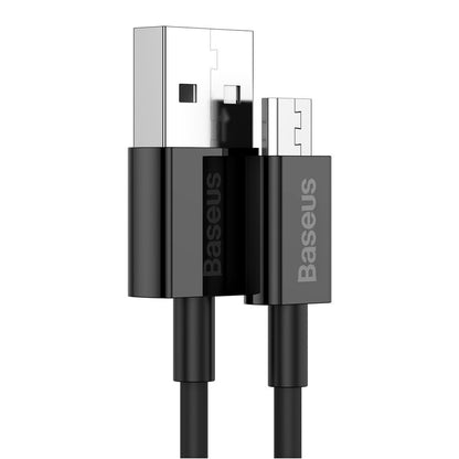 Cavo dati e ricarica USB-A - microUSB Baseus Serie Superiore, 18W, 1m, nero CAMYS-01