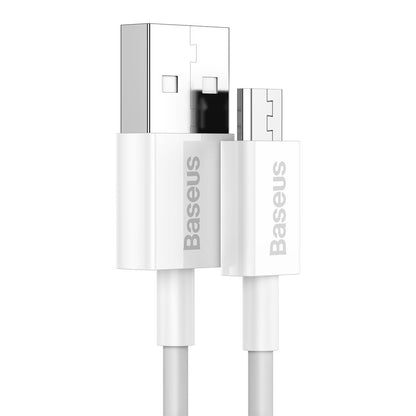 Cavo dati e ricarica USB-A - microUSB Baseus Serie Superior, 18W, 1m, bianco CAMYS-02