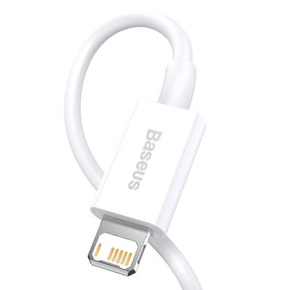 Cavo dati e ricarica USB-A - Lightning Baseus Serie Superior, 20W, 1,5 m, bianco CALYS-B02