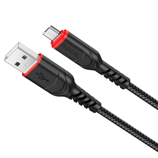 HOCO X59 Victory Cavo USB-A - microUSB per dati e ricarica, 18W, 1m, nero