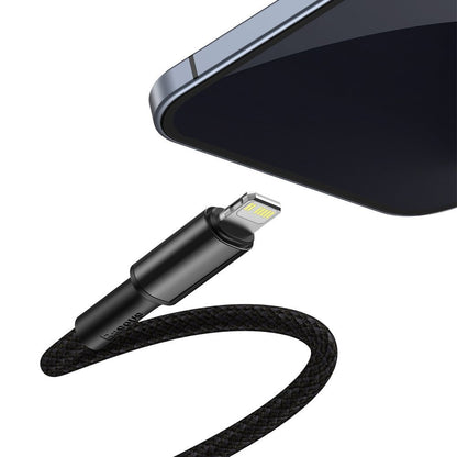 Cavo dati e ricarica USB-C - Lightning intrecciato ad alta densità di Baseus, 20W, 1m, nero CATLGD-01