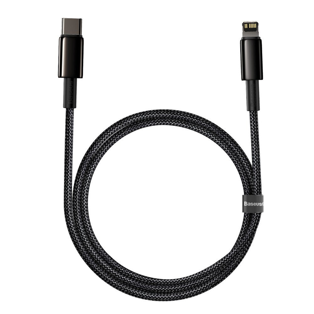 Cavo dati e ricarica USB-C - Lightning Baseus Tungsten Tungsten Gold, 20W, 1m, nero CATLWJ-01 CATLWJ-01