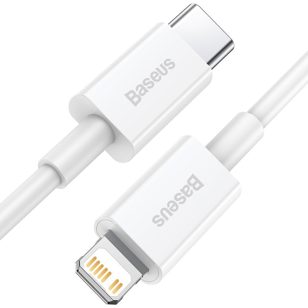 Cavo dati e ricarica USB-C - Lightning Baseus Serie Superiore, 20W, 0,25 m, bianco CATLYS-02 