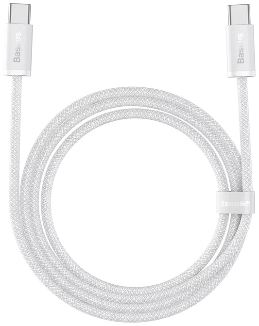 Cavo dati e ricarica USB-C - USB-C Serie Baseus Dynamic, 100W, 1m, bianco CALD000202 