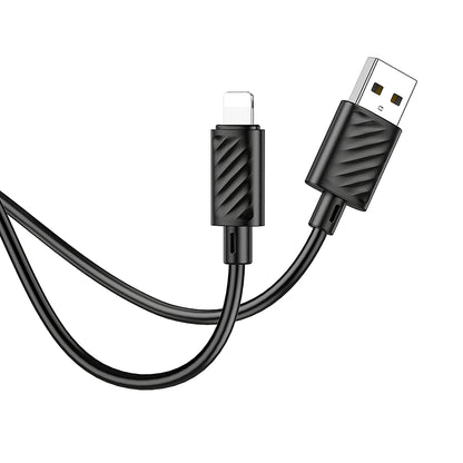 Cavo dati e ricarica USB-A - Lightning HOCO X88, 18W, 1m, nero 