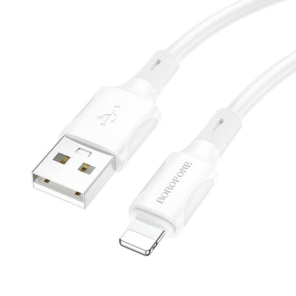 Cavo dati e ricarica USB-A - Lightning Borofone BX80 Succeed, 18W, 1m, bianco 