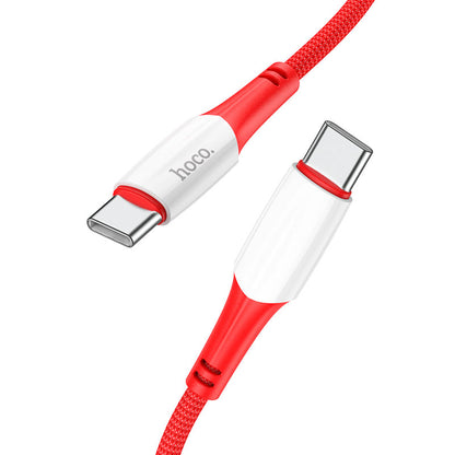 Cavo dati e ricarica USB-C - USB-C HOCO X70, 60W, 1m, rosso 