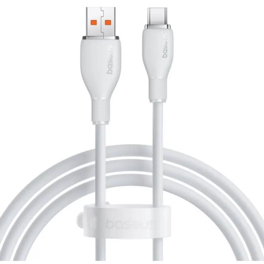 Cavo Dati e Ricarica USB-A - USB-C Baseus Pudding, 100W, 1.2m, Bianco