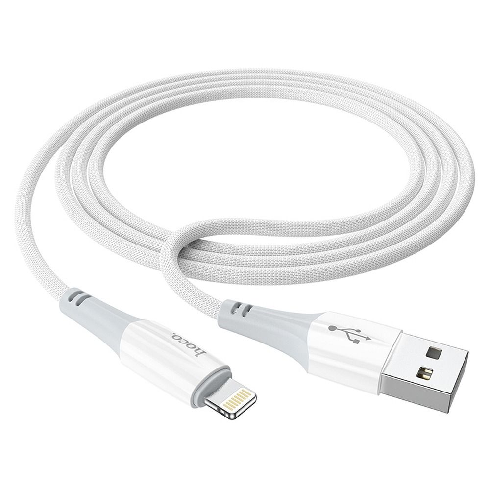 USB-A to Lightning Data and Charging Cable HOCO X70, 18W, 1m, White