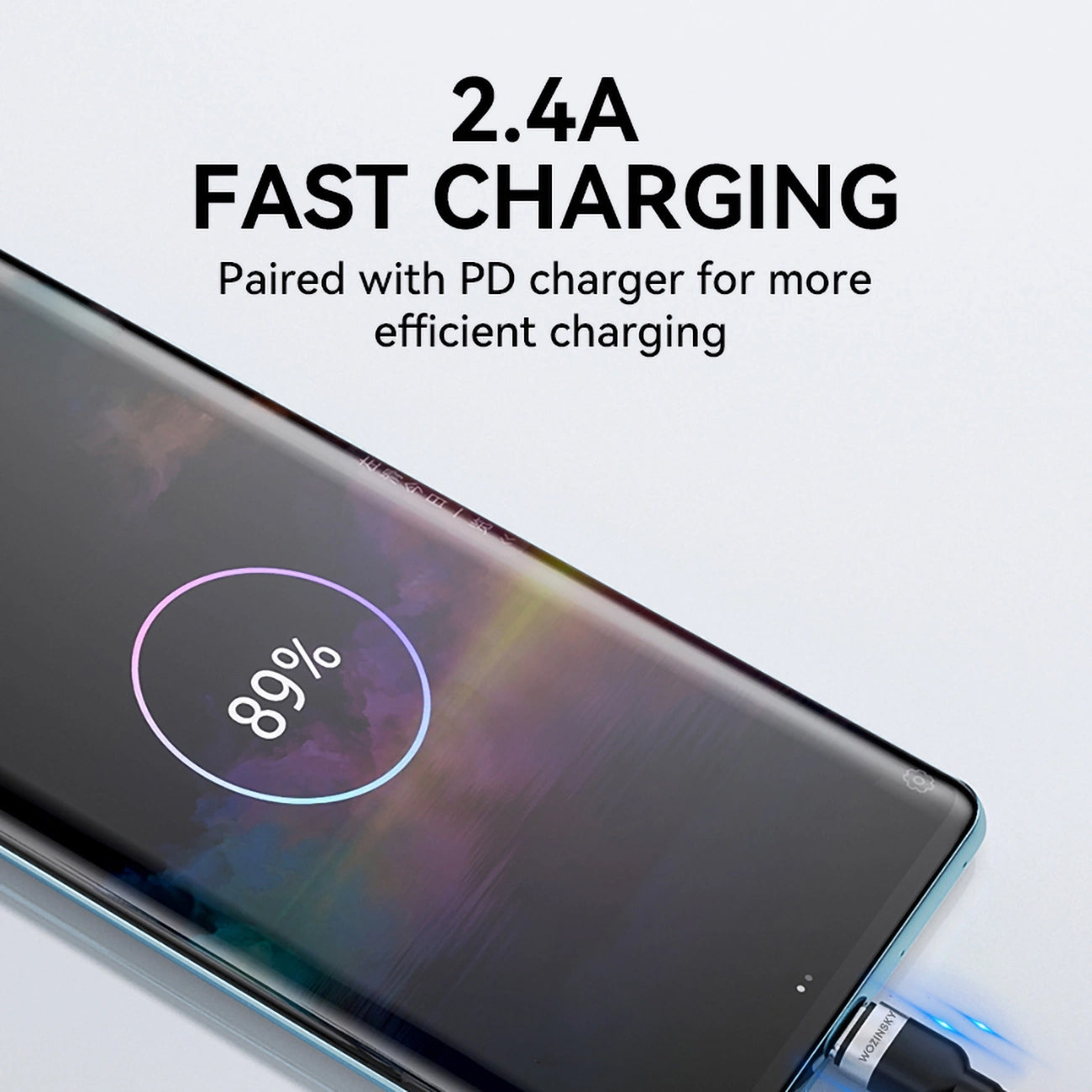 Cavo Dati e Ricarica USB-A - USB-C WZK WNBAC1, 20W, 1m, Nero