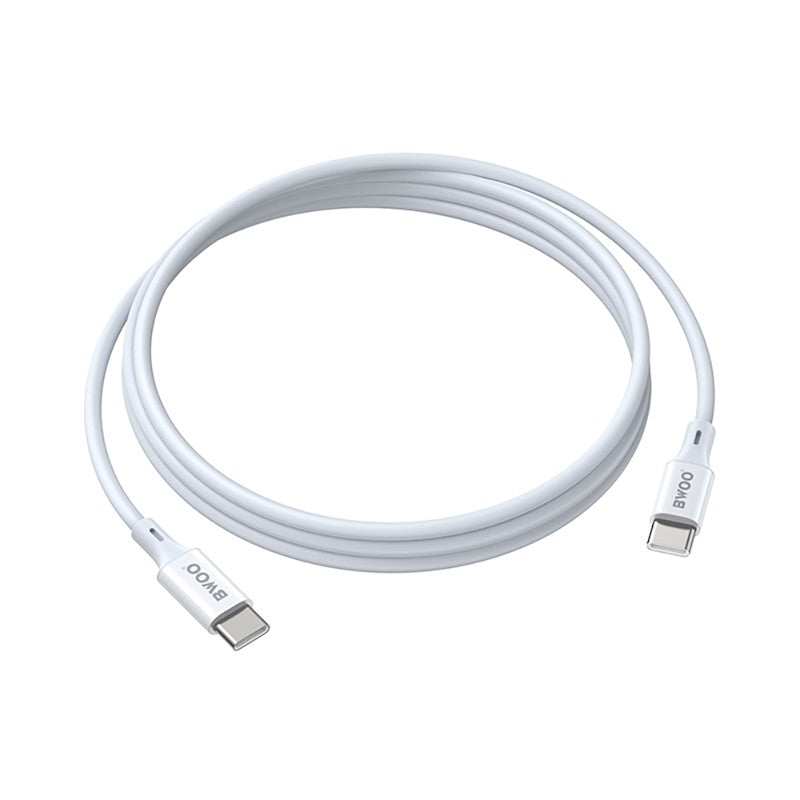 Cavo Dati e Ricarica USB-C - USB-C BWOO X282, 60W, 1m, Bianco