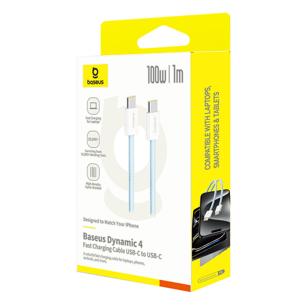 USB-C Data and Charging Cable - USB-C Baseus Dynamic 4 Series, 100W, 1m, Blue P10381400311-00