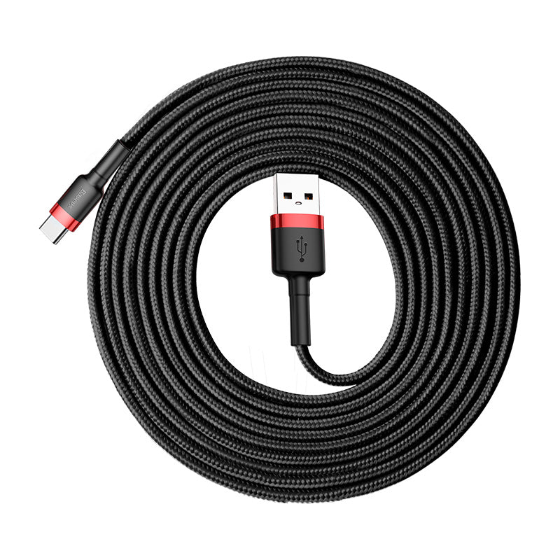 Cavo Dati e Ricarica USB-A - USB-C Baseus Cafule, 18W, 3m, Rosso CATKLF-U91