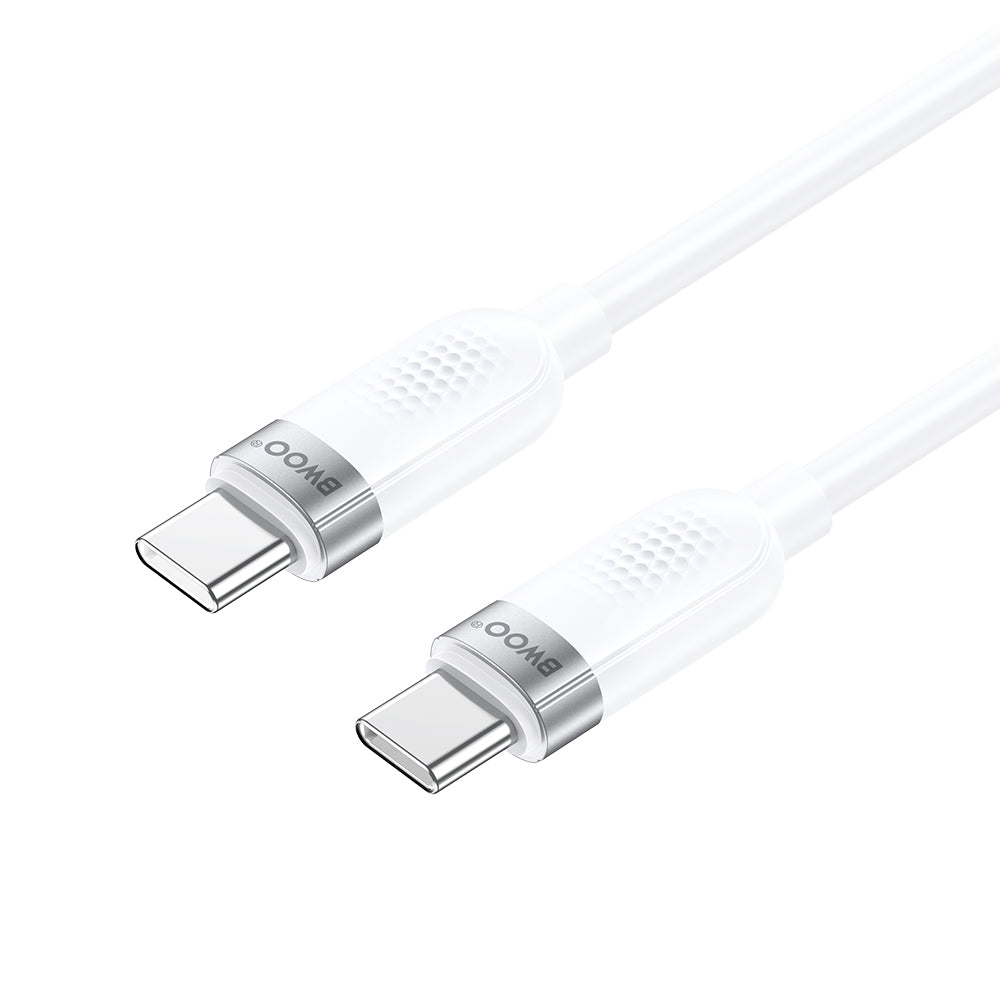Cavo Dati e Ricarica USB-C - USB-C BWOO BO-X315C, 100W, 1m, Bianco