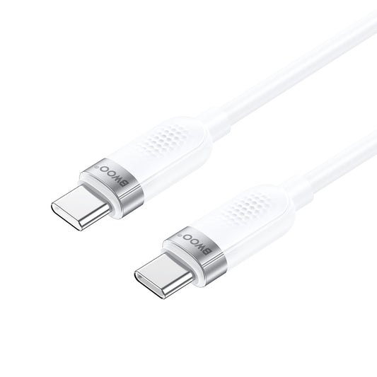 Cavo Dati e Ricarica USB-C - USB-C BWOO BO-X315C, 100W, 1m, Bianco
