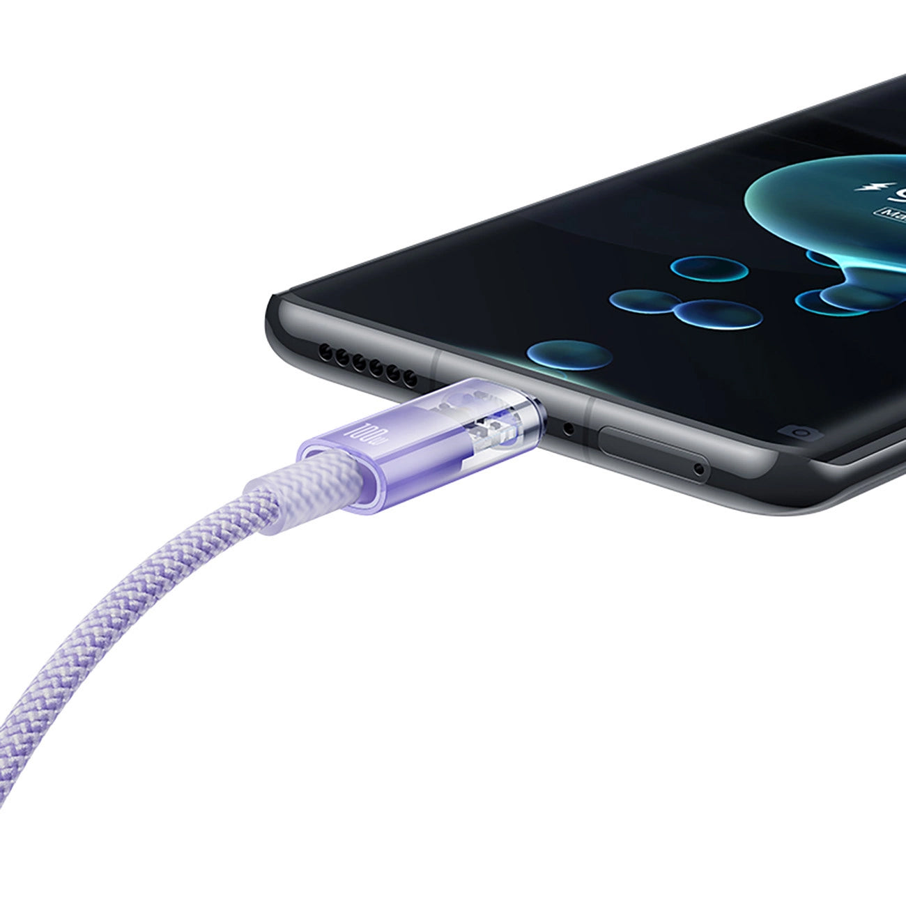 Cavo Dati e Ricarica USB-A - USB-C Baseus Explorer, 100W, 1m, Viola CATS010405