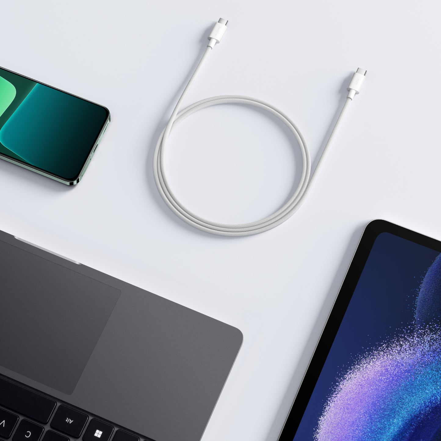 USB-C Data and Charging Cable - USB-C Xiaomi, 60W, 1m, White BHR0878GL