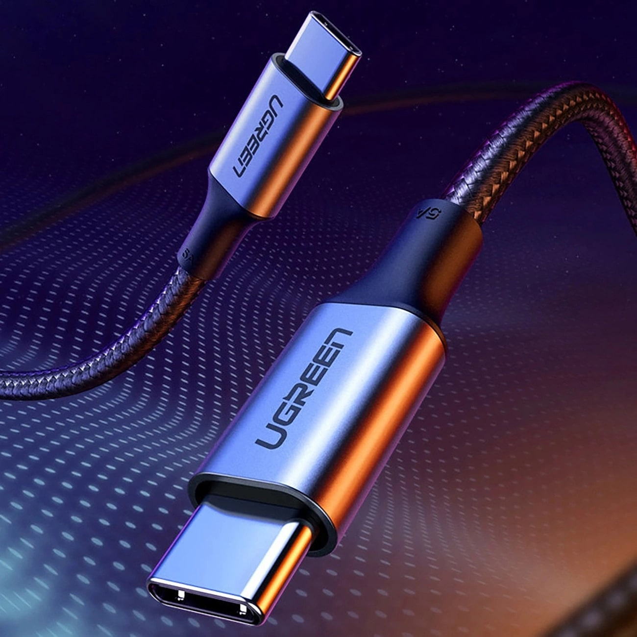 Cavo Dati e Ricarica USB-C - USB-C UGREEN US316, 100W, 3m, Grigio