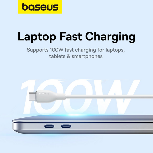 Cavo Dati e Ricarica USB-C - USB-C Baseus Pudding, 100W, 1.2m, Bianco P10355702221-00