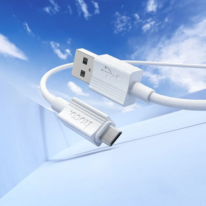 Cavo Dati e Ricarica USB-A - microUSB HOCO X107, 18W, 1m, Bianco