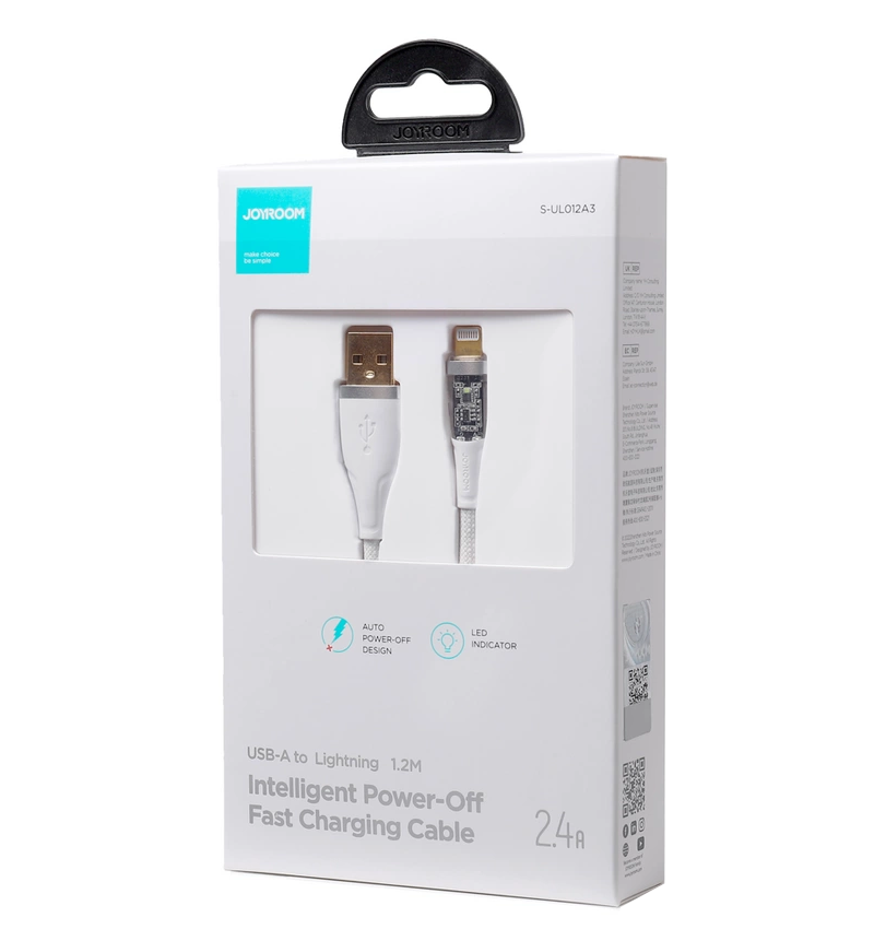 Cavo Dati e Ricarica USB-A - Lightning Joyroom S-UL012A3, 18W, 1,2m, Bianco