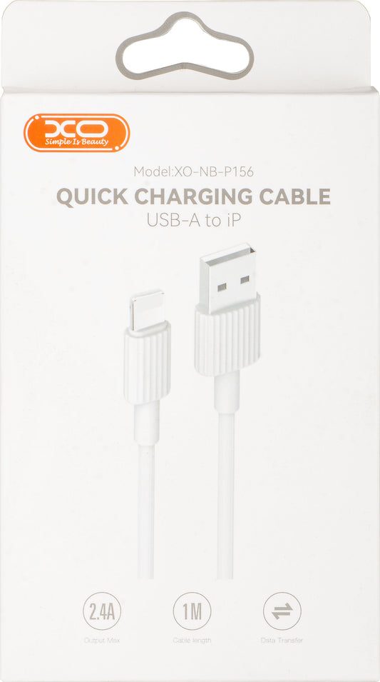 Cavo Dati e Ricarica USB-A - Lightning XO Design NB156, 18W, 1m, Bianco