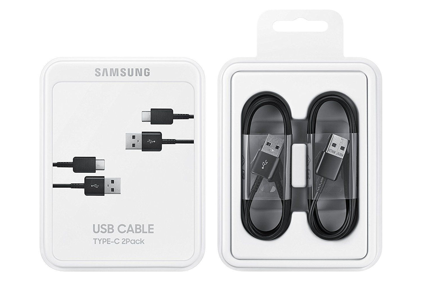 Cavo dati e ricarica Samsung da USB-A a USB-C 2-Pack, 25W, 1,5m, nero EP-DG930MBEGGWWW