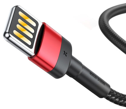 Cavo dati e ricarica USB-A - Lightning Baseus Cafule, 18W, 1m, rosso CALKLF-G91 