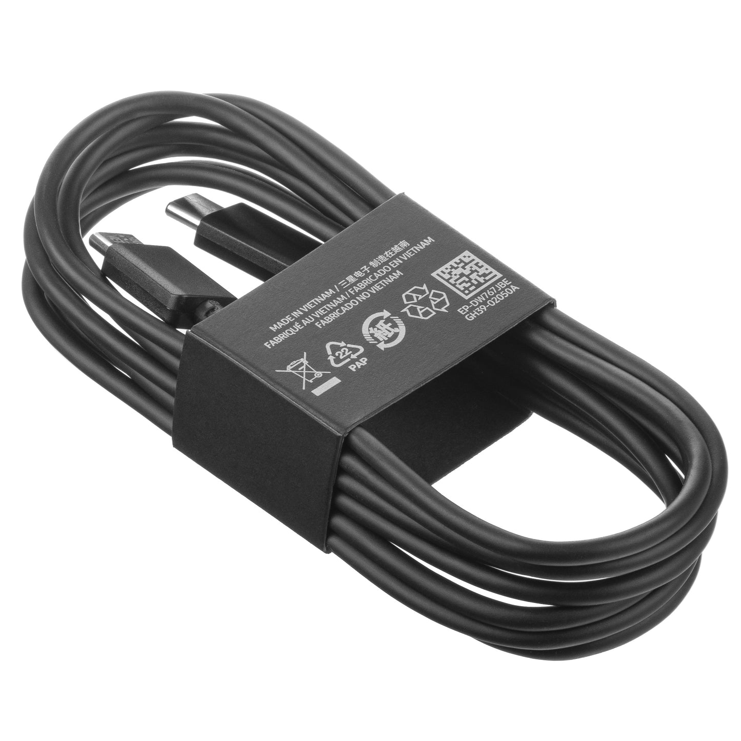 Cavo dati e ricarica USB-C - USB-C Samsung EP-DW767JBE, 25W, 1,8m, nero GP-TOU021RFCBW