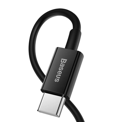 Cavo dati e ricarica USB-C - Lightning Baseus Serie Superior, 20W, 1m, nero CATLYS-A01