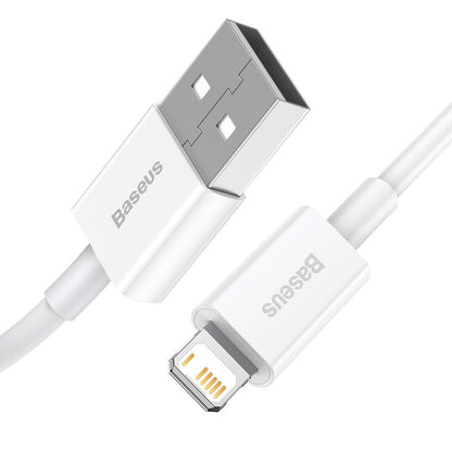 Cavo dati e ricarica USB-A - Lightning Baseus Serie Superior, 20W, 1,5 m, bianco CALYS-B02