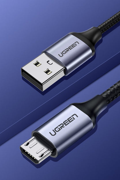 Cavo Dati e Ricarica USB-A - microUSB UGREEN US290, 18W, 1.5m, Nero