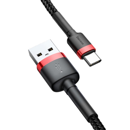 Cavo dati e ricarica USB-A - USB-C Baseus Cafule, 60W, 0,5m, rosso CATKLF-A91