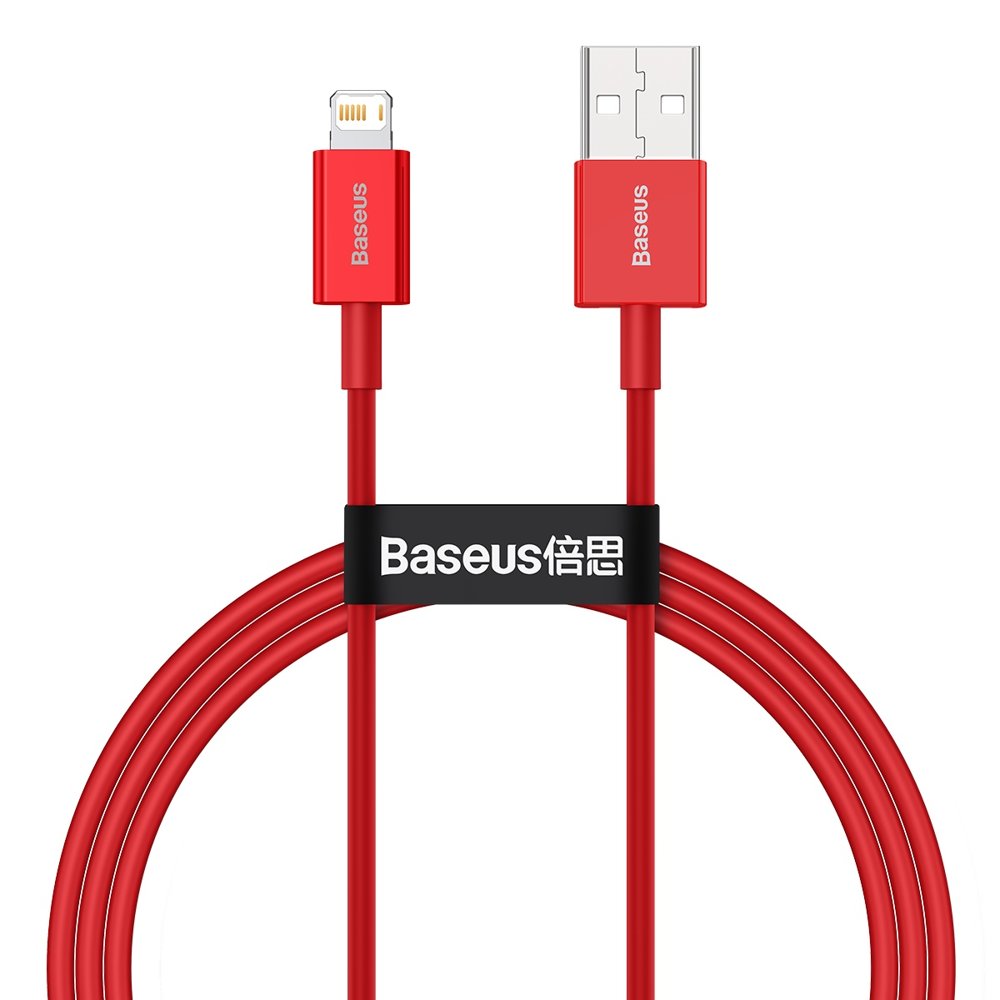 Cavo dati e ricarica USB-A - Lightning Baseus Serie Superior, 20W, 1m, rosso CALYS-A09 