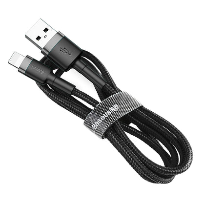 Cavo dati e ricarica USB-A - Lightning Baseus Cafule, 18W, 1,5 m, grigio CALKLF-CG1 