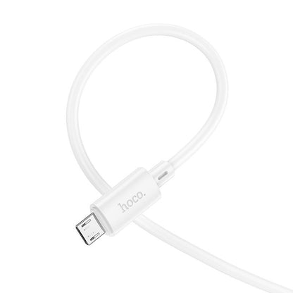 HOCO X88 Cavo dati e ricarica USB-A - microUSB, 18W, 1m, bianco 