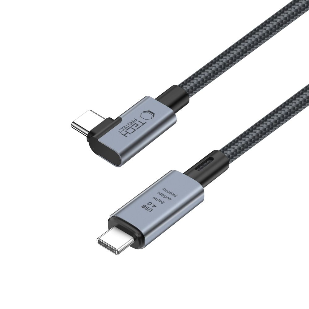 Cavo dati e ricarica USB-C - USB-C Tech-Protect Ultraboost Max L, 240W, 1,5 m, grigio 