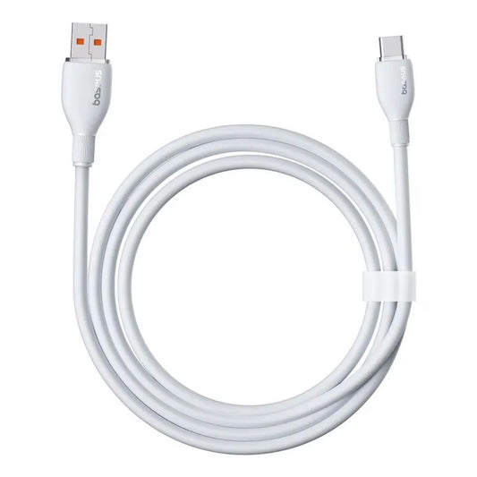 Cavo Dati e Ricarica USB-A - USB-C Baseus Pudding, 100W, 1.2m, Bianco