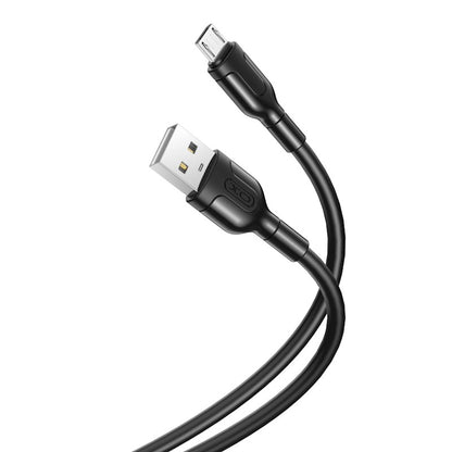 Cavo dati e ricarica USB-A - microUSB XO Design NB212, 18W, 1m, nero 