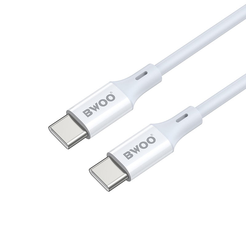 Cavo Dati e Ricarica USB-C - USB-C BWOO X282, 60W, 1m, Bianco