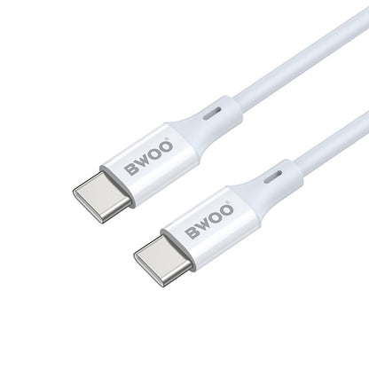 Cavo Dati e Ricarica USB-C - USB-C BWOO X282, 60W, 1m, Bianco