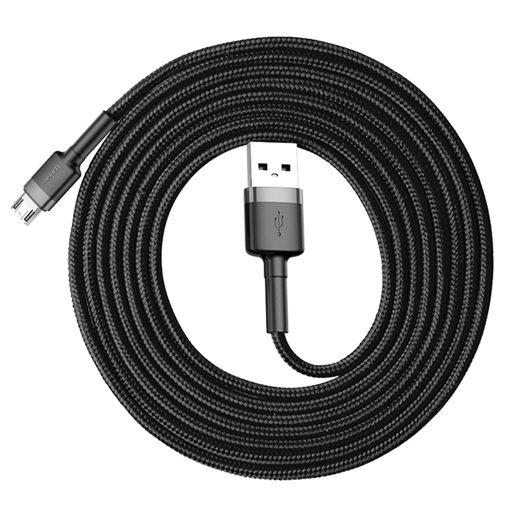 Cavo Dati e Ricarica USB-A - microUSB Baseus Cafule, 18W, 2m, Grigio CAMKLF-CG1