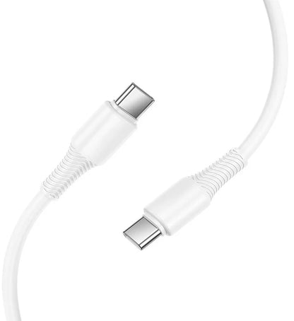 Cavo Dati e Ricarica USB-C - USB-C HOCO X120, 60W, 1m, Bianco