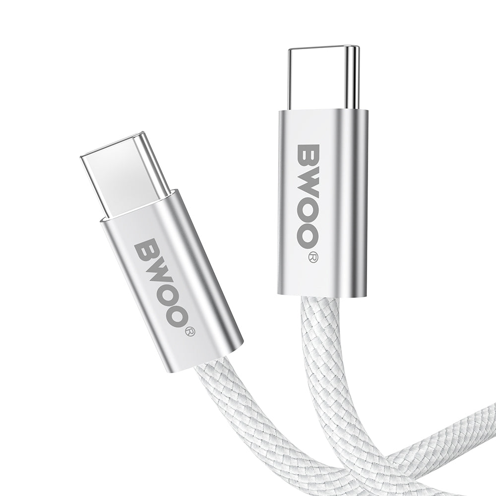 Cavo Dati e Ricarica USB-C - USB-C BWOO BO-X317C, 240W, 1m, Bianco