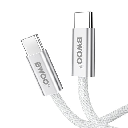 Cavo Dati e Ricarica USB-C - USB-C BWOO BO-X317C, 240W, 1m, Bianco