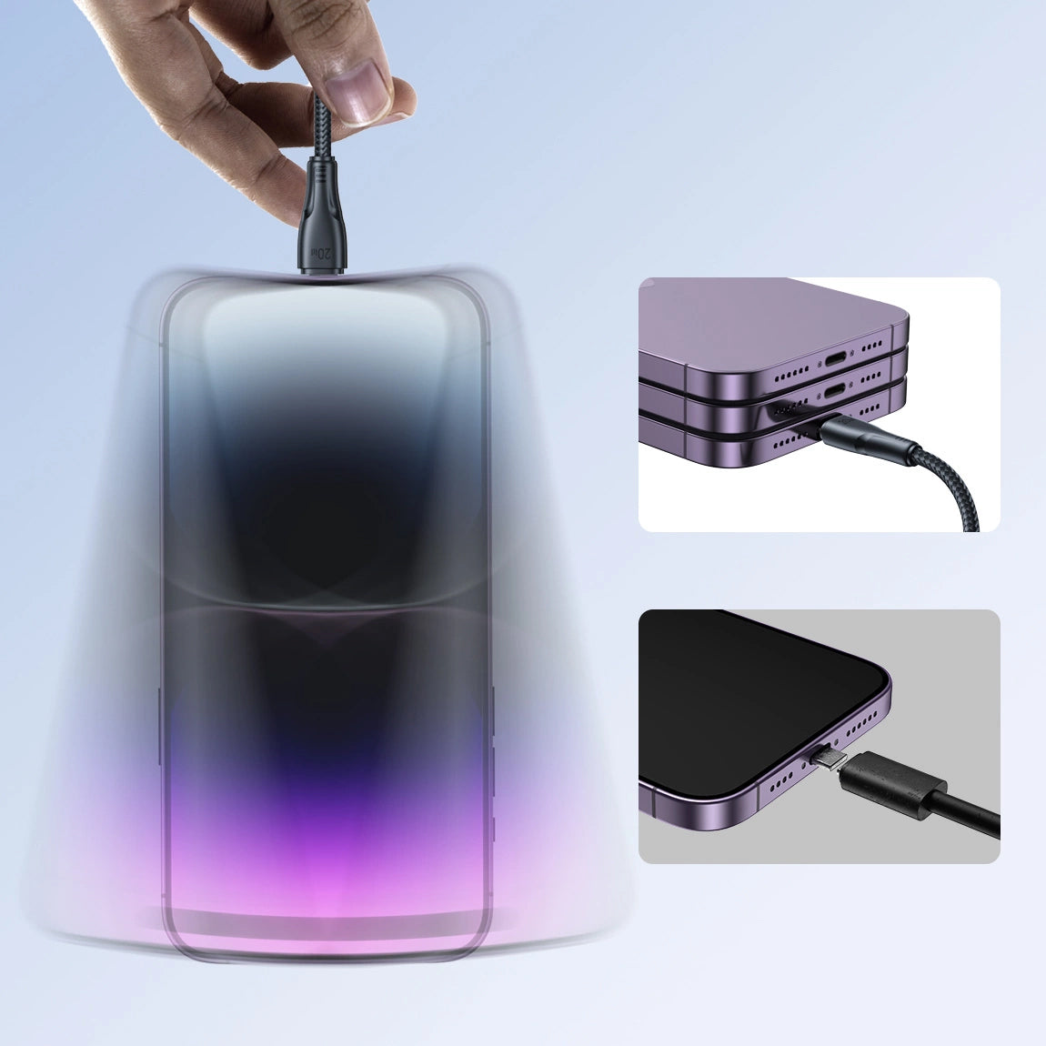 Cavo Dati e Ricarica USB-C - Lightning Joyroom S-A11, 20W, 1.2m, Nero