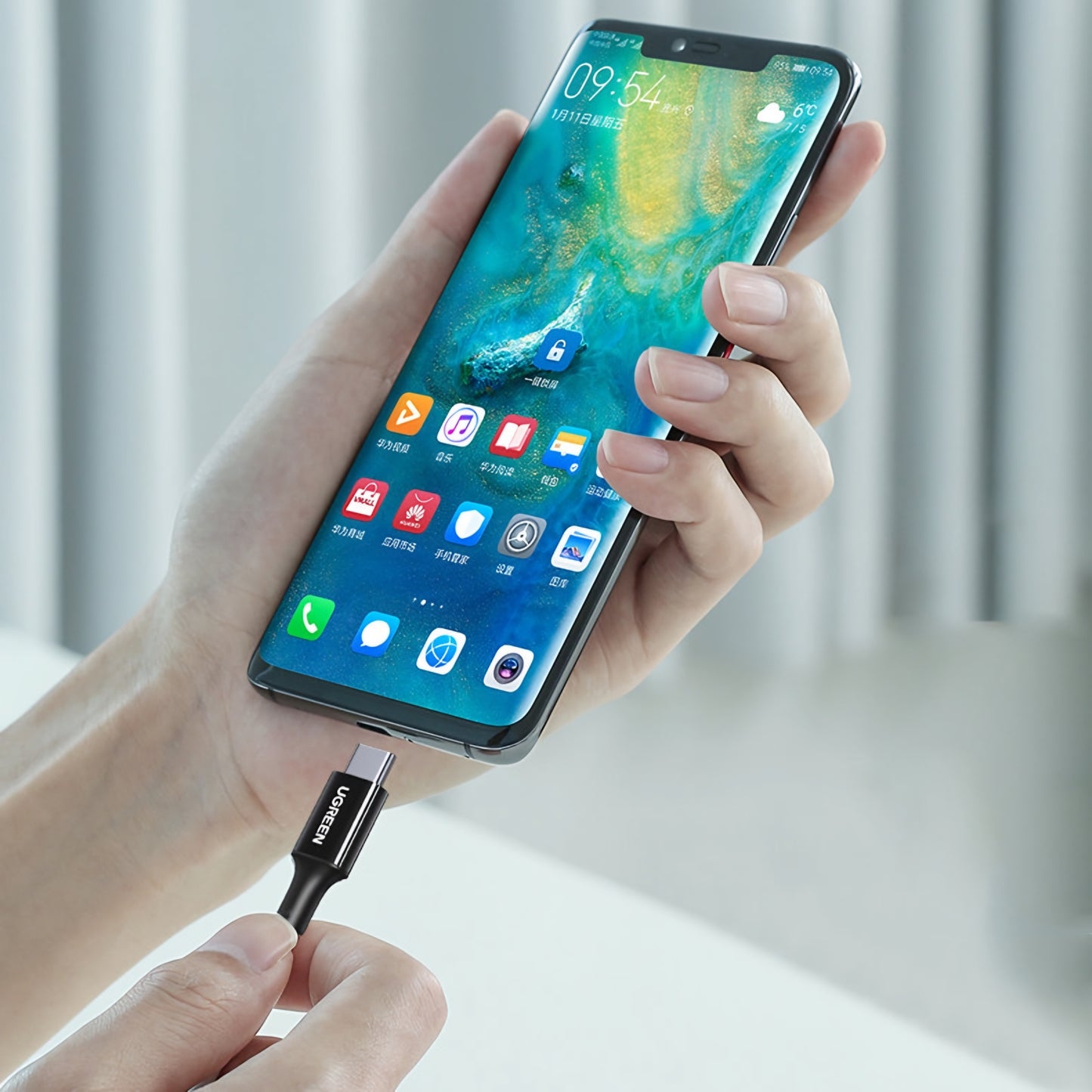 Cavo Dati e Ricarica USB-C - USB-C UGREEN US300, 100W, 2m, Bianco